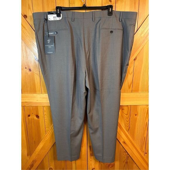 Shaquille O’Neal gray textured pants 54 x 30 big and tall stretch nwt (4845) - Picture 4 of 7